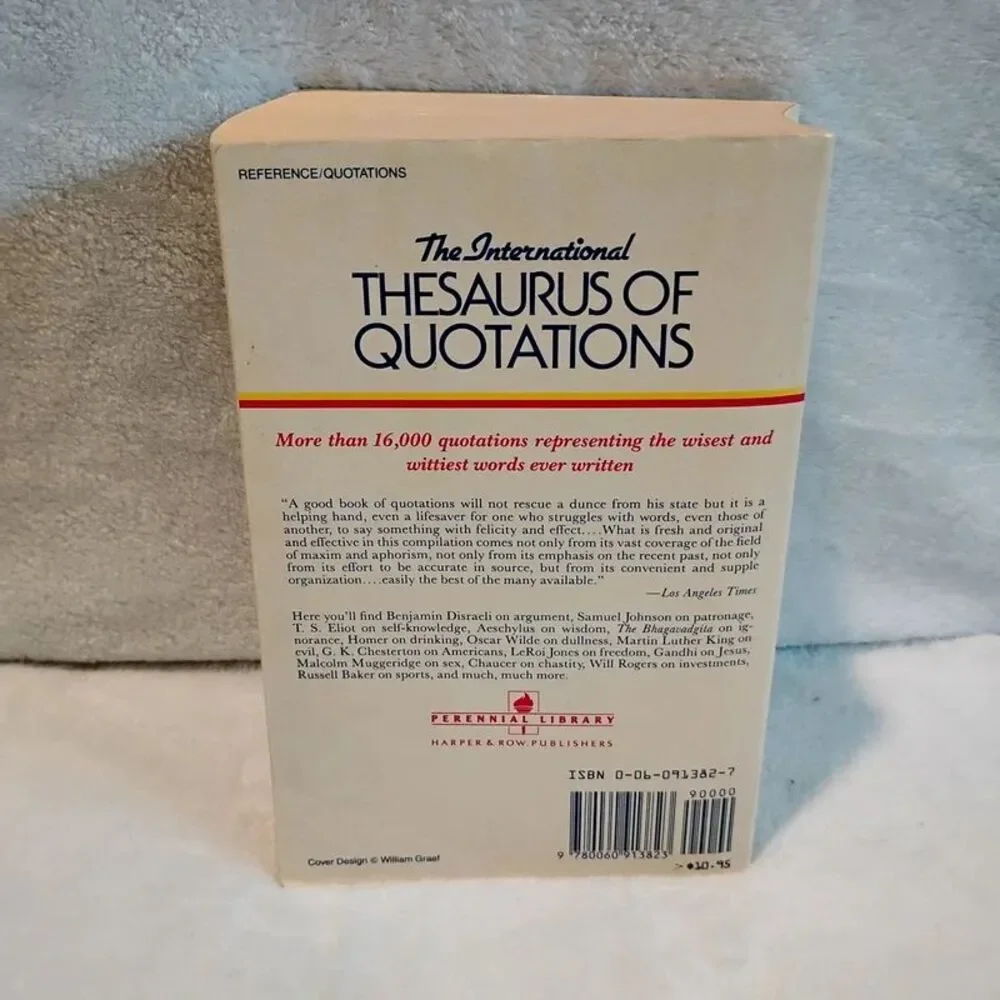 The International Thesaurus of Quotations paperbacl